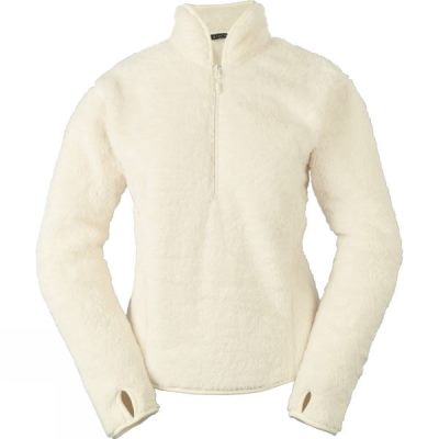 Fleece Ayacucho Tress Half Zip Mujer Beige - Chile FOT812940